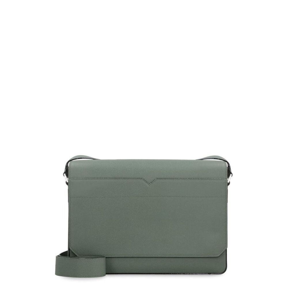 VALEXTRA Saffian0 Messenger Bag Men GREEN Handbags